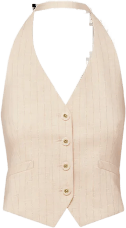 Arabella Metallic Pinstripe Vest