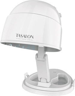 TASALON Ionic Hooded Dryer - 1875W Bonnet Dryer, 3 Heating Settings, Sit Under for Home and Salon, Portable Hair Dryer with Hood, Height Adjustable Hooded Hair Dryer- White