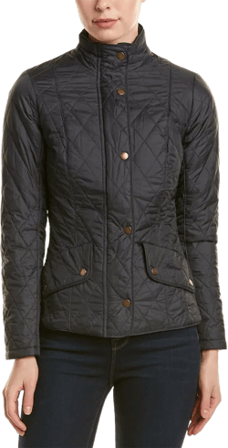 Barbour Women's Flyweight Cavalry Quilted Jacket, Navy