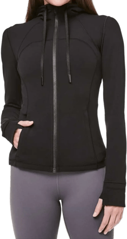 lululemon Hooded Define Jacket (US, Numeric, 0, Regular, Regular, BLK)
