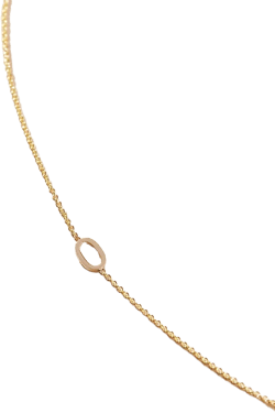 Maya Brenner 14k Gold Asymmetrical Numeral Necklace