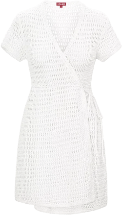 STAUD Spritz Wrap Dress Swim Cover-Up