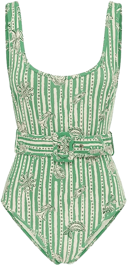 Alémais Lula Belted One Piece Swimsuit