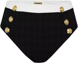 L'AGENCE Vanessa Color Blocked Bikini Bottoms