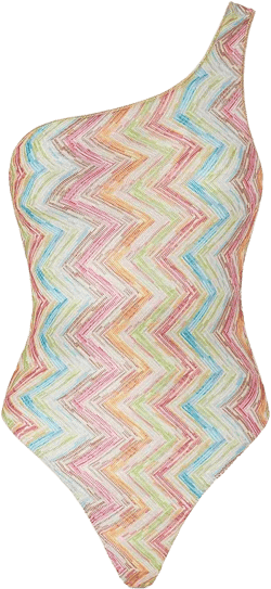 Missoni One Shoulder One Piece Swimsuit