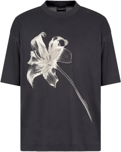 Emporio Armani Floral Print Oversized Tee