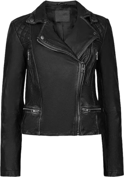 ALLSAINTS Cargo Distressed Leather Biker Jacket
