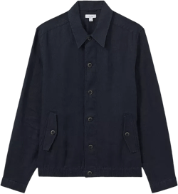 REISS Oversized Fit Cadiz Linen Overshirt