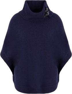 Emporio Armani Wool & Cashmere Poncho Sweater