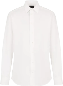 Emporio Armani New York Regular Fit Herringbone Dress Shirt