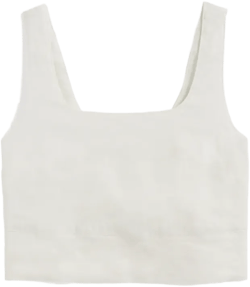 The Square Tank in Stretch Linen
