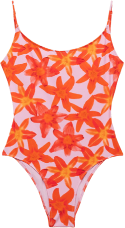 Floral print swimsuit