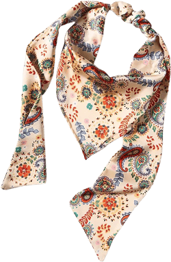 Simply Nova Satin Floral Hair Scarf