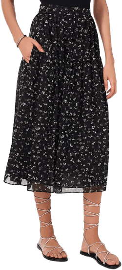 1.STATE A Line Midi Skirt