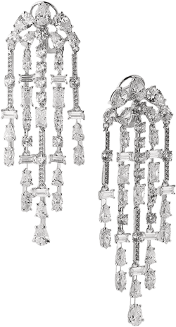 Nadri Rockstars Mixed Cubic Zirconia Chandelier Earrings