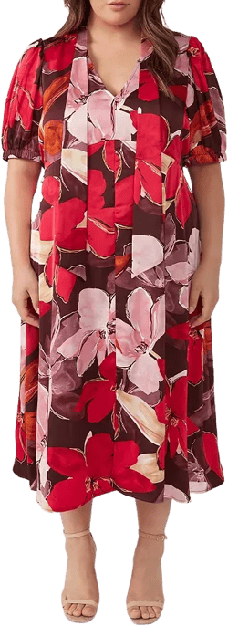 Estelle Plus Scarlett Midi Dress
