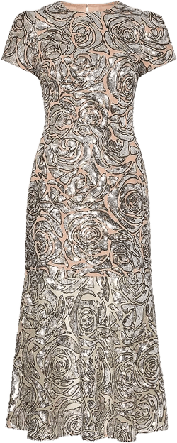 MILLY Tahlia Rose Sequins Dress