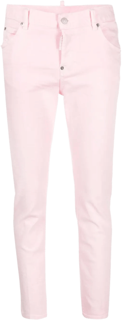 low-rise tapered jeans 