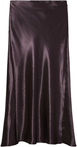 satin midi skirt