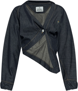 asymmetric denim shirt