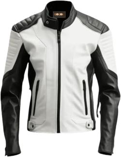 ILCHECH Men's Black White Cafe Racer Faux Leather Jacket at Amazon Men’s Clothing store