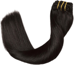 XDhair Human Hair Clip in Extensions, 160g 20 Inch Natural Black, Clip in Hair Extensions Real Human Hair, Soft Straight