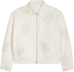 Embroidered denim jacket