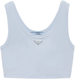 ribbed-knit tank top