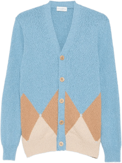 argyle cardigan