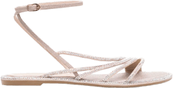 Scarlet crystal-embellished sandals