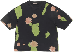 floral-print oversized T-shirt