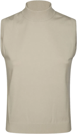 high-neck top