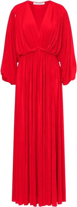 v-neck knitted dress
