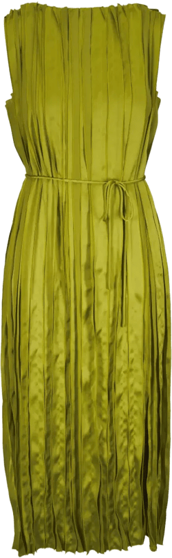 pleated dress