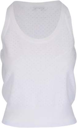 perforated-knit top