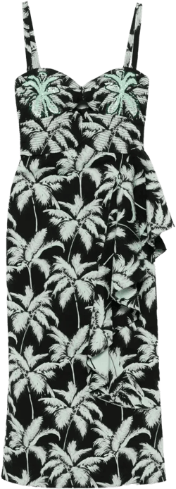 threaded palms midi dress