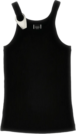 logo-plaque tank top