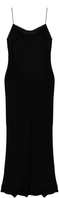satin slip maxi dress