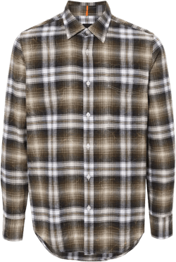 plaid flannel cotton shirt