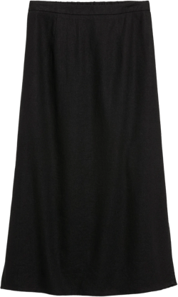 Mid-Rise Linen-Blend Midi Skirt | Old Navy