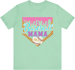Baseball Drip Mama Shirt - Short Sleeve Graphic Tee