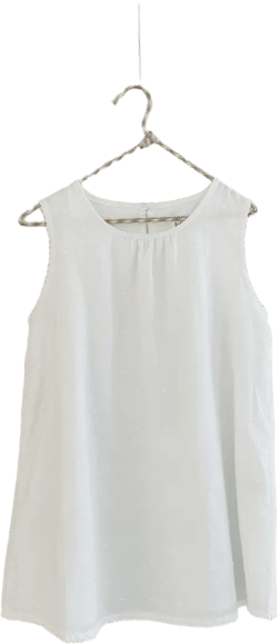 Elinor dress white dot