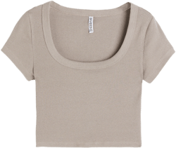 Ribbed Crop T-shirt