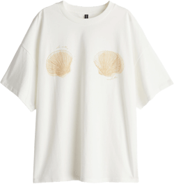 Oversized Motif-detail T-shirt