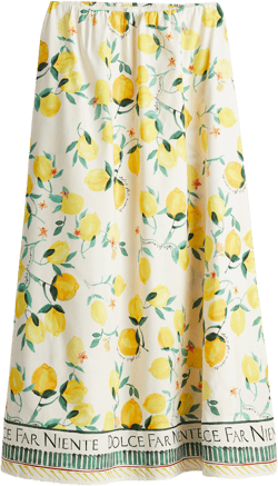 Linen-blend Maxi Skirt