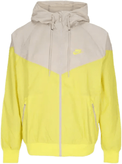 Windbreaker Men Sportswear Woven Lined Windrunner Hooded Jacket Yellow Strike/rattan/yellow Strike