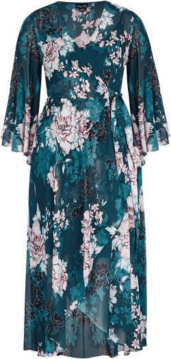 CITY CHIC Plus Size Jade Blossom Maxi Dress