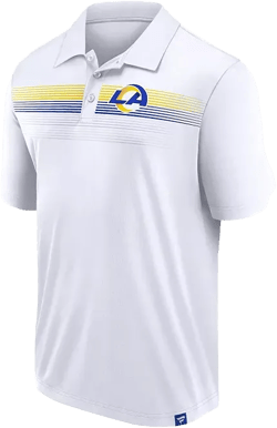 Men's White Los Angeles Rams Victory For Us Interlock Polo Shirt
