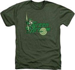 Men's DC Comics Green Arrow Green Arrow Adult Heather Tee / T-Shirt