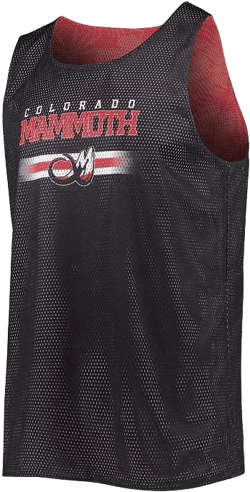 Men's Red, Black Colorado Mammoth Reversible Mesh Tank Top